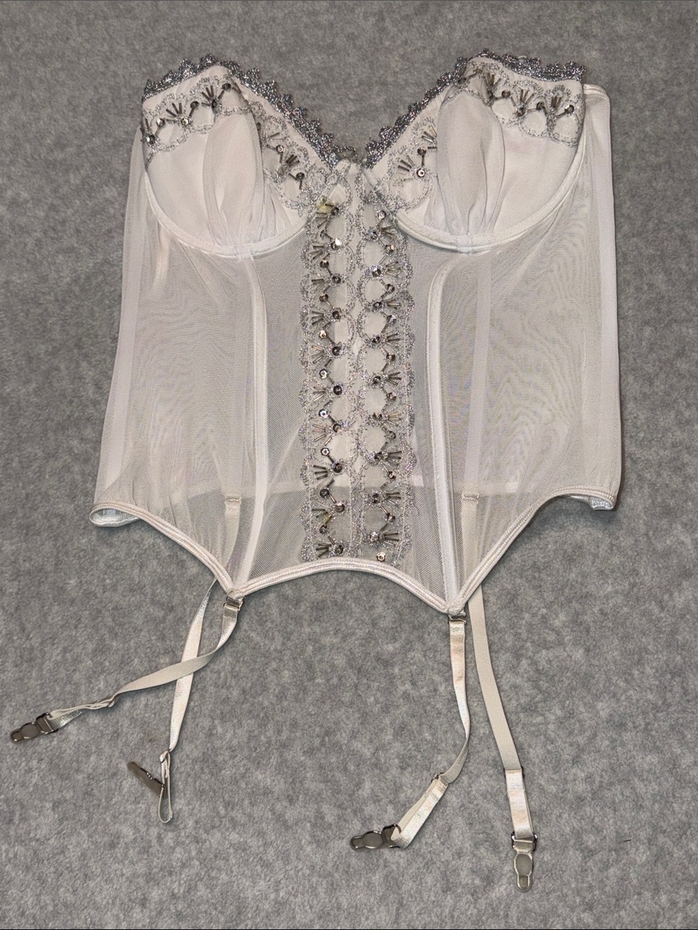 Dreamgirl corset bustier white size 38